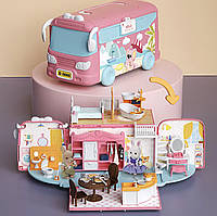 Игрушка машина дом для кукол дом на колесах ,іграшка машина будинок на колесах для ляльок