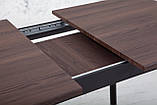 Стіл обідній Соло розкладний 110/ 145х70 см Чорний/ Дуб ТК, фото 3