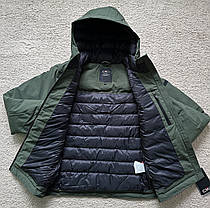 Чоловіча зимова куртка Cmp Man Jacket Fix Hood 33K3827-E319 зелена водонепроникна, фото 3