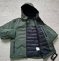 Чоловіча зимова куртка Cmp Man Jacket Fix Hood 33K3827-E319 зелена водонепроникна, фото 4