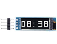 Модуль дисплея 128X32 LCD LED 0.91" IIC Arduino голубой