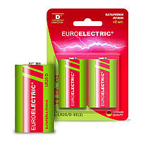 Батарейка лужна Euroelectric LR20/D 2pcs 1,5V блистер 2шт BL-LR20/D-EE(2)