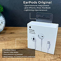 Навушники Apple EarPods Lightning Connector Original MMTN2ZM/A, навушники EarPods дротові з мікрофоном