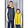 Двостороння демісезонна жилетка NEW, синій з жовтим, для хлопчика, від 116-122см до 158-164см, фото 2