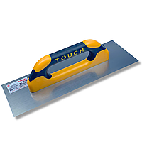 Гладилка штукатурна 35 см Closed Touch Handle, нержавіюча сталь, жовта (131)