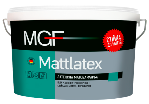 Латексна матова фарба MGF Mattlatex М100 14 кг