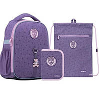 Рюкзак школьный Kite+пенал+сумка для обуви College Line girl 35х26х13.5 см 12 л