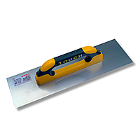 Гладилка штукатурна 40 см Closed Touch Handle, нержавіюча сталь, жовта (133)