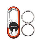 Брелок-карабін для ключів Omuda A3746 Orange. Брелок металевий для автоключів, фото 6