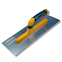 Гладилка штукатурна 35 см Touch Plaster Trowel Open Handle, нержавіюча сталь, жовта (143)
