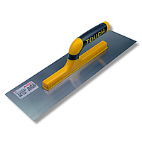 Гладилка штукатурна 40 см Touch Plaster Trowel Open Handle, нержавіюча сталь, жовта (145)