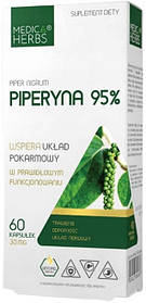 Medica Herbs Piperine 95% 30мг 60 капсул для травлення та нервової системи