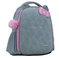 Рюкзак школьный каркасный Kite Hello Kitty HK22 35х26х13.5 см 14л Серый
