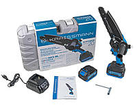 Аккумуляторная цепная мини-пила KRAISSMANN 2032 AKS-BL 20/2 (шина 200мм,кейс,2-акум-4Ач)