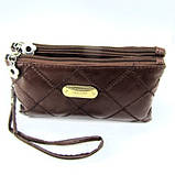 Жіноча Косметичка на 3 відділення середня шоколад, фото 3