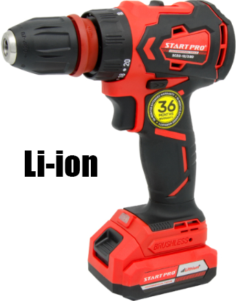 Шуруповерт акумуляторний START PRO SCD2-12/2BD BRUSHLESS, фото 1