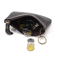 Ключница-монетница кожаная коричневая Tarwa GC-coin-001