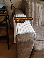 Деревянная накладка-подлокотник (400х400) белого цвета