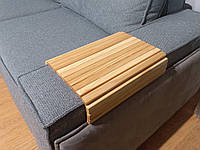 Деревянная накладка-подлокотник (400х400) бесцветный лак