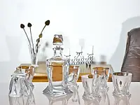 Набор для виски Crystalite Bohemia Графин + 6 стаканов, 340 мл