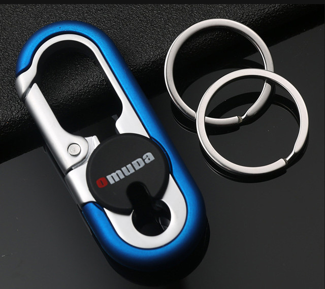 Брелок-карабин для ключей Omuda A3746 Blue