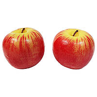 Свечи в виде фруктов и ягод Красные яблоки, набор 2 шт