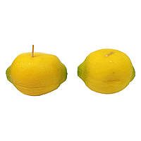 Свечи в виде фруктов и ягод Лимоны, набор 2 шт