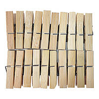Прищепка бамбук Xintong, длина 6,1 см, 20 шт. в упаковке