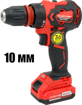 Акумуляторний шуруповерт з безщітковим двигуном START PRO SCD2-12/2BD BRUSHLESS [10 мм / 1650 об/хв /