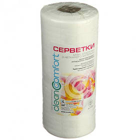 Безворсові серветки для манікюру CleanComfort, 40*70 см, білі, 100 шт.