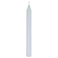 Свеча столовая (хозяйственная) 18.5 см полупрозрачная белая 38г (300)