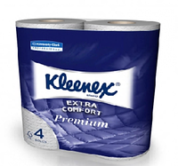 Туалетная бумага белая в рулонах, 4 слоя, 19,2 м, Kleenex Premium Kimberly-Clark 8484