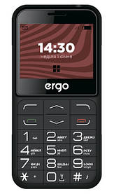 Телефон ERGO R231 DS Black UA UCRF