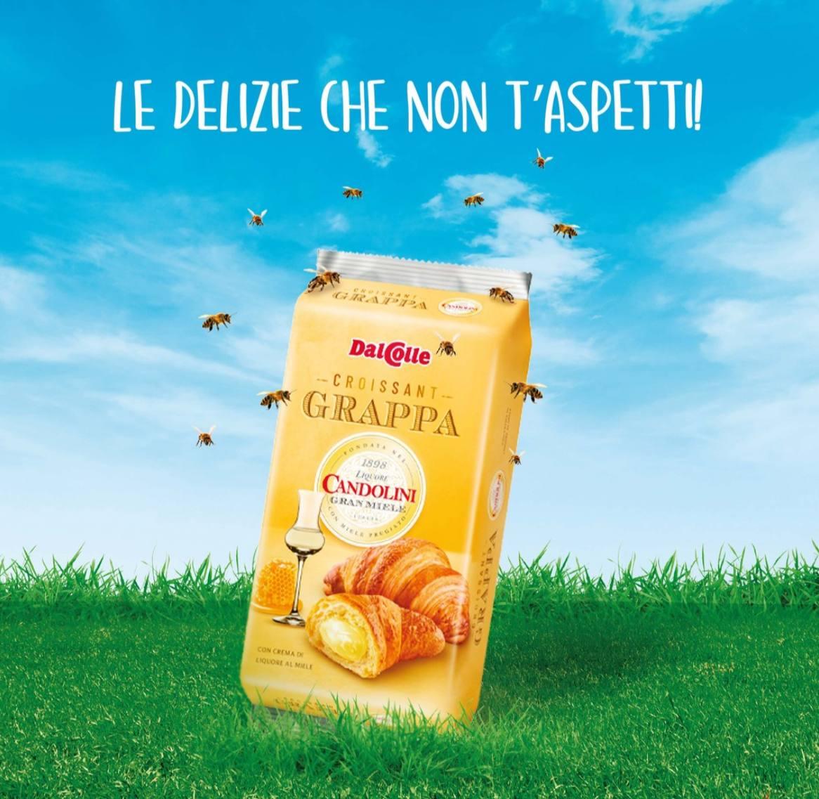Круасани DalColle зі смаком заварного крема та грапи 220 гр. Італія, фото 1