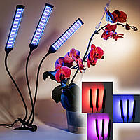 Лампа для комнатных растений - тройная 66LED Grow Light фитолампа полного спектра, освещение для рассады (TI)