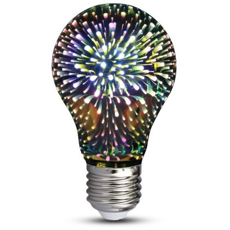 Лампа світлодіодна декоративна 3D Феєрверк A60 E27 LED