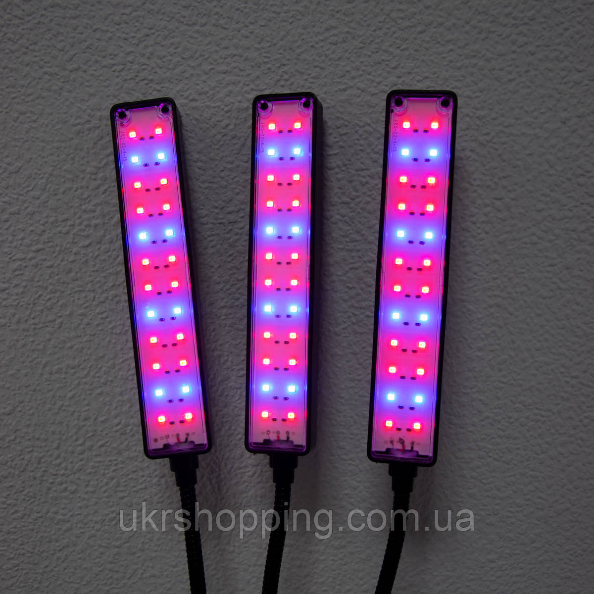 Лампа для комнатных растений - тройная 66LED Grow Light фитолампа полного спектра, освещение для рассады (SH) - фото 9 - id-p2063319494