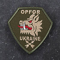 Шеврон 214 ОСпБ OPFOR Ukraine олива