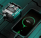 Бездротові компактні ігрові блютуз навушники для андроїд телефону з дисплеєм та яскравим підсвічуванням | сірі, фото 6