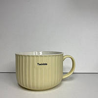 Чашка порцелянова Twinkle 800 мл A-Plus 6167 жовта