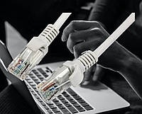 Интернет кабель патчкорд LAN RJ-45 длина 3 метра для подключения сетевых устройств, роутеров, ПК, ART:4449