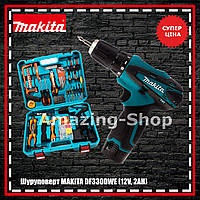 Акумуляторний шуруповерт MAKITA DF330DWE (12V 2AH) Шуруповерт макіта з набором