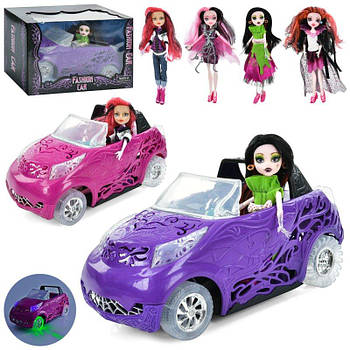 Лялька Monster High з машинкою 5018-CM