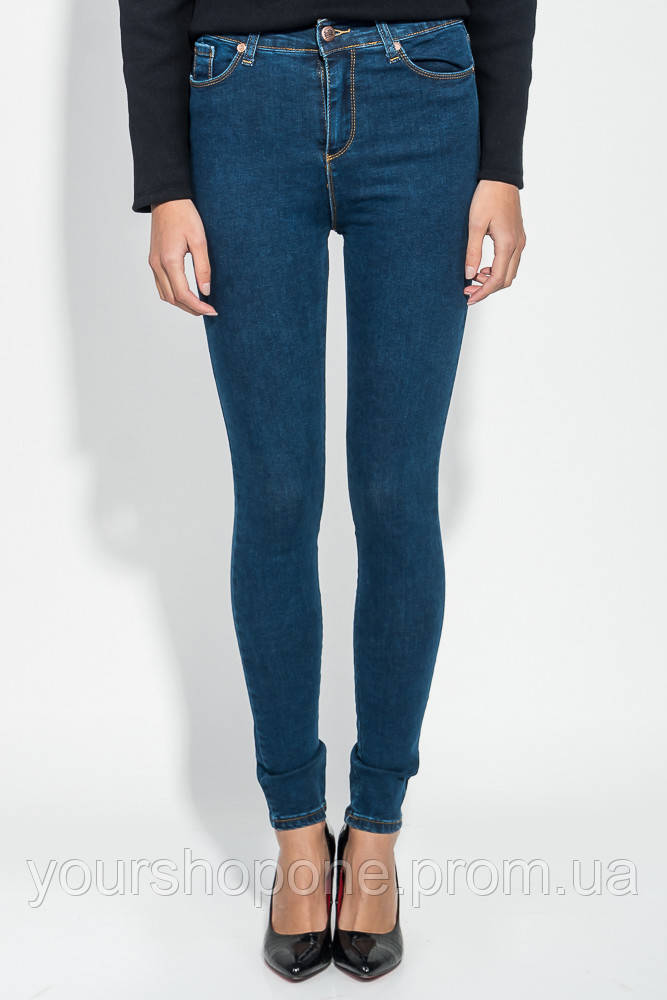 Женские джинсы приталенного кроя, цвет Синий, 282F009 - фото 1 - id-p2063311239