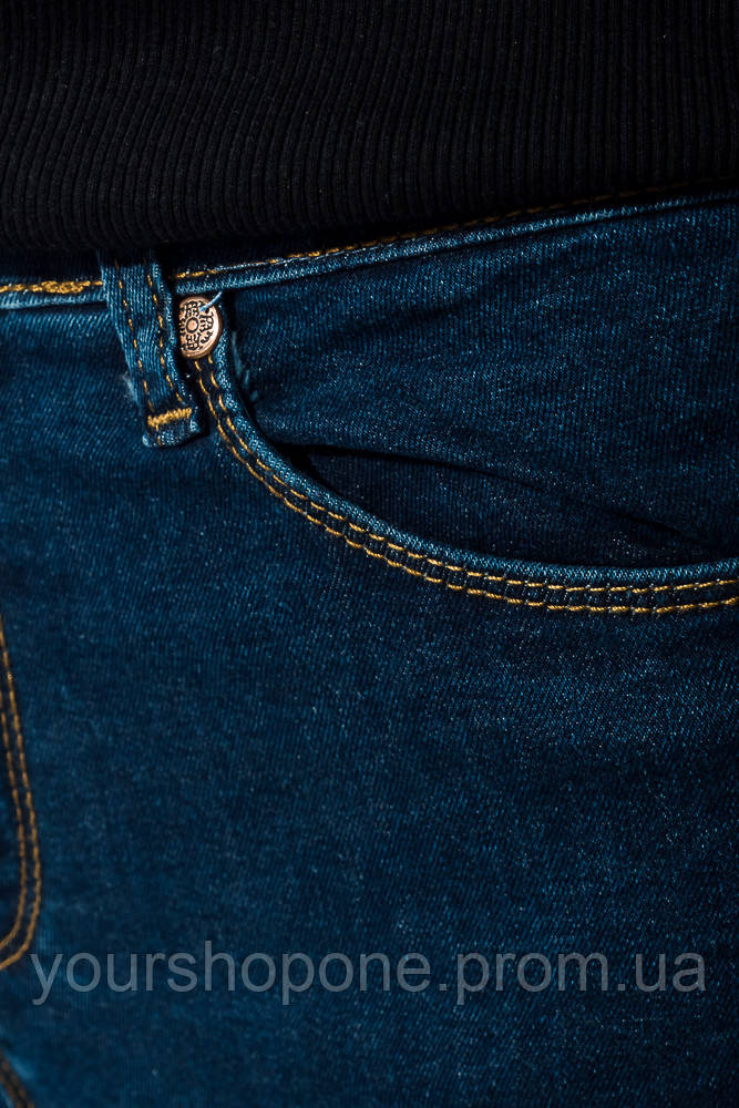Женские джинсы приталенного кроя, цвет Синий, 282F009 - фото 3 - id-p2063311239