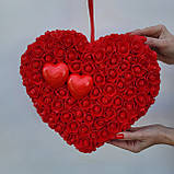 Червоне серце з троянд, фото 3
