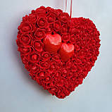 Червоне серце з троянд, фото 5
