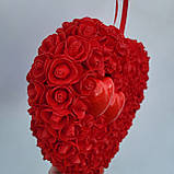 Червоне серце з троянд, фото 2