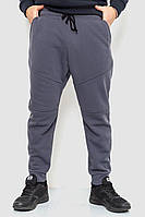 Спорт штаны мужские на флисе, цвет темно-серый, 241R002