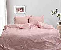 Комплект постельного белья Наша Швейка Сатин Premium+ Розовый однотонный Евро 200х220 см